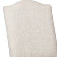 thumbnail image 3 of Arched Open Back Side Chair with Nailhead Accents,Set of 2, Beige and Brown- Saltoro Sherpi, 3 of 5