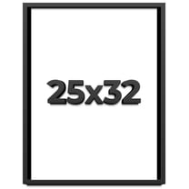 27x40 Shadow Box Frame Black | 1 inches Deep Real Wood Contemporary ...