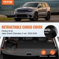 thumbnail image 2 of VEVOR Retractable Cargo Cover for Jeep Grand Cherokee 2 Row 2022-2024 OEM Design, 2 of 9