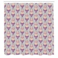 thumbnail image 2 of Ambesonne Llama Shower Curtain, Hipster Camels Glasses Scart, 69"Wx70"L, Lilac Peach and Dust, 2 of 4