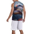thumbnail image 2 of Sikiie Underwater Lazy Turtle Basketball Jersey Reversible Men's Mesh Athletic Sports Shirts Training Practice S-4XLX-Large, 2 of 6