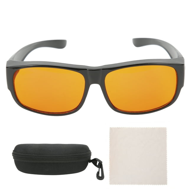 Gafas con filtro de luz azul, lentes ámbar/naranja, para leer en la computadora y ver la televisión.