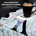 thumbnail image 4 of Flowers Letter J Flannel Blanket 50"x60", Monogrammed Gifts for Women Initial Gifts, Inspirational Personalized Initial Letter Blanket, Retirement Birthday Blanket for J Monogrammed Throws, 4 of 5