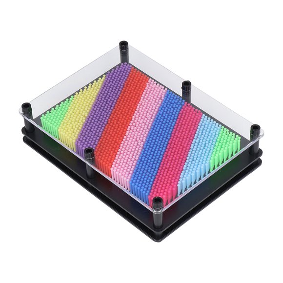 3D Pin Art Toy, Colorful Plastic Pin Art Board Sculpture Needle Art Toy Classic Board Sculpture Needle Art Toy
