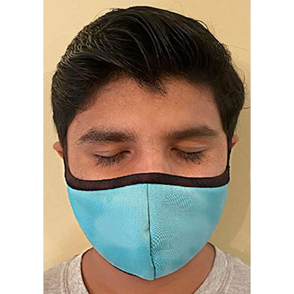 Made in USA Fashion Protective Face Masks Unisex Washable Cotton Mask Hand Made… (Mint)