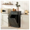 thumbnail image 2 of Kitchen Trash Cabinet with Tilt Out Bin & Drawer, Free Standing Storage Organizer, Charcoal Gray, 2 of 9