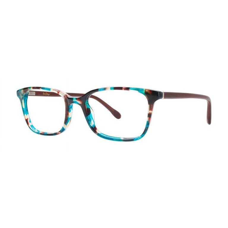 LILLY PULITZER Eyeglasses WITHERBEE Aqua Tortoise 49MM