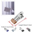 thumbnail image 2 of Hahiyo Pinzas Para Ropa De Acero Inoxidable Clip Para Calcetines Lavandería 2.2 Pulgadas De Largo Con Resorte Agarre Fuerte A Prueba De Viento Fácil Pellizco Colgar Práctico Ahorre Espacio No Dañe Dej, 2 of 5