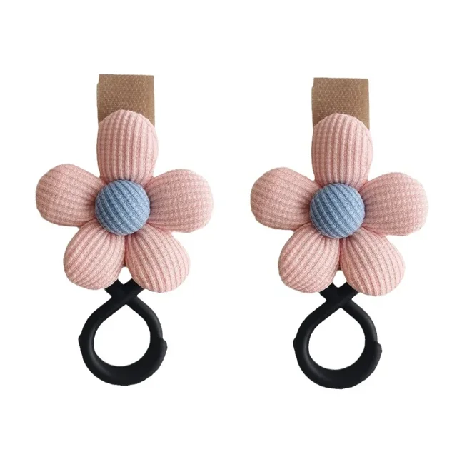 Gancho para cochecito de bebé, carrito de flores dulces, bolsa colgante de paraguas, gancho de bucle de almacenamiento, suministros infantiles, accesorios de almacenamiento