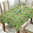 thumbnail image 4 of Coolnut Cute Easter Eggs Tablecloth Rectangle Colorful Table Cloth Large Square Table Cover for Dining Kitchen Party 54"x54" Decor Gift, 4 of 7