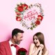 thumbnail image 4 of Fiudx Ofertas relámpago Calcomanías de pared para el día de San Valentín, calcomanías extraíbles, calcomanías con patrón de pared, calcomanías de pared, decoración para el día de San Valentín para la, 4 of 7