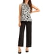thumbnail image 2 of BLUSA DE OFICINA CASUAL SIN MANGAS CON VOLANTES Y NUDO EN EL CUELLO PARA MUJERES INSPIRADA EN CHIC XL BLANCA, 2 of 6