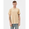thumbnail image 6 of Cloth Detail Crew Neck Slim Fit Textured Basic T-Shirt, 6 of 6