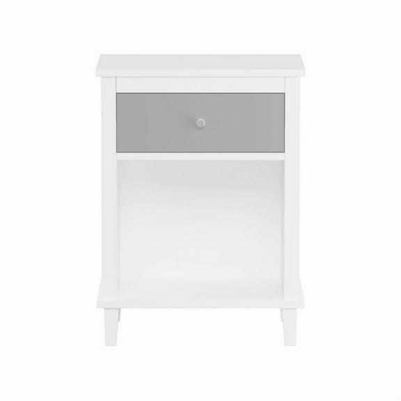 26.77''H Wooden Nightstand with 1 Drawer & 1 Open Shelf ā Modern Bedside Table for Bedroom or Living Room Storage