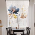 thumbnail image 3 of Spring Summer Wildflowers Balloon Curtains for Windows, Bedroom Curtains 54 Inch Length, Farmhouse Retro Floral Botanical Tie Up Curtains Panels Thermal Insulated Bathroom Curtains Window 42"x54", 3 of 8