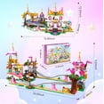 thumbnail image 7 of Friends Roller Coaster Castle Building Set, 749 Pcs Pink Princess Amusement Park STEM Construction Kit, Educational Building Toys, Christmas Birthday Gifts for Kids Girls Boys Age 6+, 7 of 7