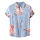 thumbnail image 1 of Camisa de playa de manga corta hawaiana para hombre, camisas informales con botones de verano estampadas Pompotops oipoqjl25104, 1 of 9