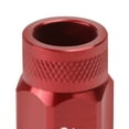 thumbnail image 4 of J2 Engineering LN-T7-014-125-RD J2 Engineering 7075 -T6 Forged Aluminum M12 x 1.25 20Pcs 50mm Height Knurled Top Lug Nut w/ Adapter Red, 4 of 6