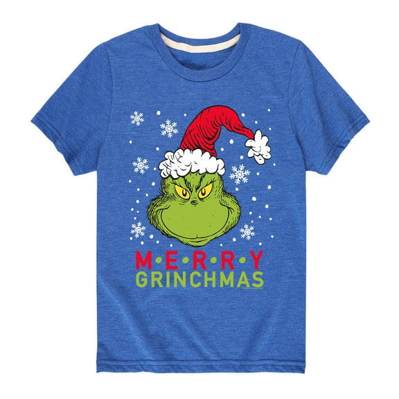 Dr. Seuss - Merry Grinchmas - Toddler And Youth Short Sleeve Graphic T-Shirt