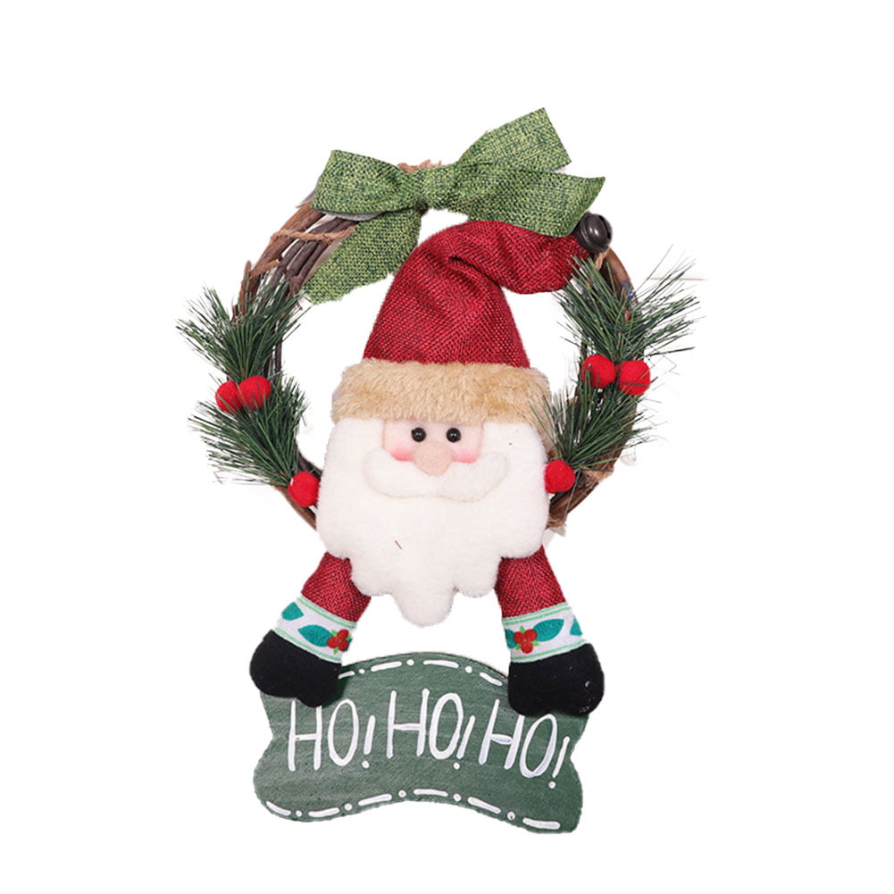LD Santa Claus Snowman Elk Spring Doll Holiday Party Christmas Decor Ornaments 