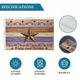 thumbnail image 6 of Western Texas Star Vintage Placemats Set of 6, Retro Farmhouse Purple Brown Wooden Placemats for Dining Table, Place Mats for Kitchen Tabletop, Waterproof Wipeable Dining Table Mats Set, 6 of 9