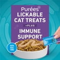 thumbnail image 4 of (30 pack) Purina ONE Plus Immune Support Purees With Real Tuna Lickable Cat Treats, 1.4 oz., 4 of 11
