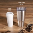 thumbnail image 3 of Cupture® Travel Tumbler Stainless Steel - 32 Oz (Silver), 3 of 14