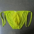 thumbnail image 3 of ZQUUVOU Men's Swim Briefs Low Rise Bikini Side Tie Thongs Beach Trunks Quick Dry Summer Swimwear Soft Underwear Green, 3 of 6