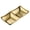 2Grids Golden, variant on Homelife 1/2/3 Grids Stainless Steel Seasoning Dish Korean Metal Barbecue Sauce Dipping Dish Plate BBQ Restaurant Kitchen Tableware