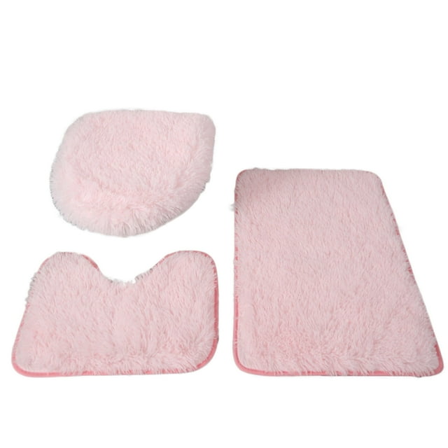 Bath Mats for Bathroom 3-Piece Set of Bathroom Carpet, Ultra Soft Anti Slip Bathtub Carpet and Absorbent Bath Mat, Bathroom Carpet, Bathroom Bath Mat Bath Mats for Bathroom Non Slip