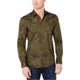 thumbnail image 1 of Michael Kors Mens Palm Button Up Shirt, Green, Medium, 1 of 1