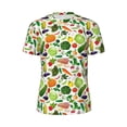 thumbnail image 5 of Wukai Vegetables2 Print Men's Short-Sleeved Mesh T-Shirt,Quick-Dry Short Sleeve Workout T-Shirt-, 5 of 8