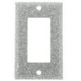 thumbnail image 1 of OUNONA 1Pack Silver Rhinestone Light Switch Cover Wall Plate 11.5x7cm, 1 of 8