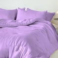 thumbnail image 4 of DNG Creations Lilac Colour 5 Piece Point Botton Comforter Solid All-Season 550 GSM 100% Egyptian Cotton, 800 Threads Count - Full/Queen - Size, 4 of 7