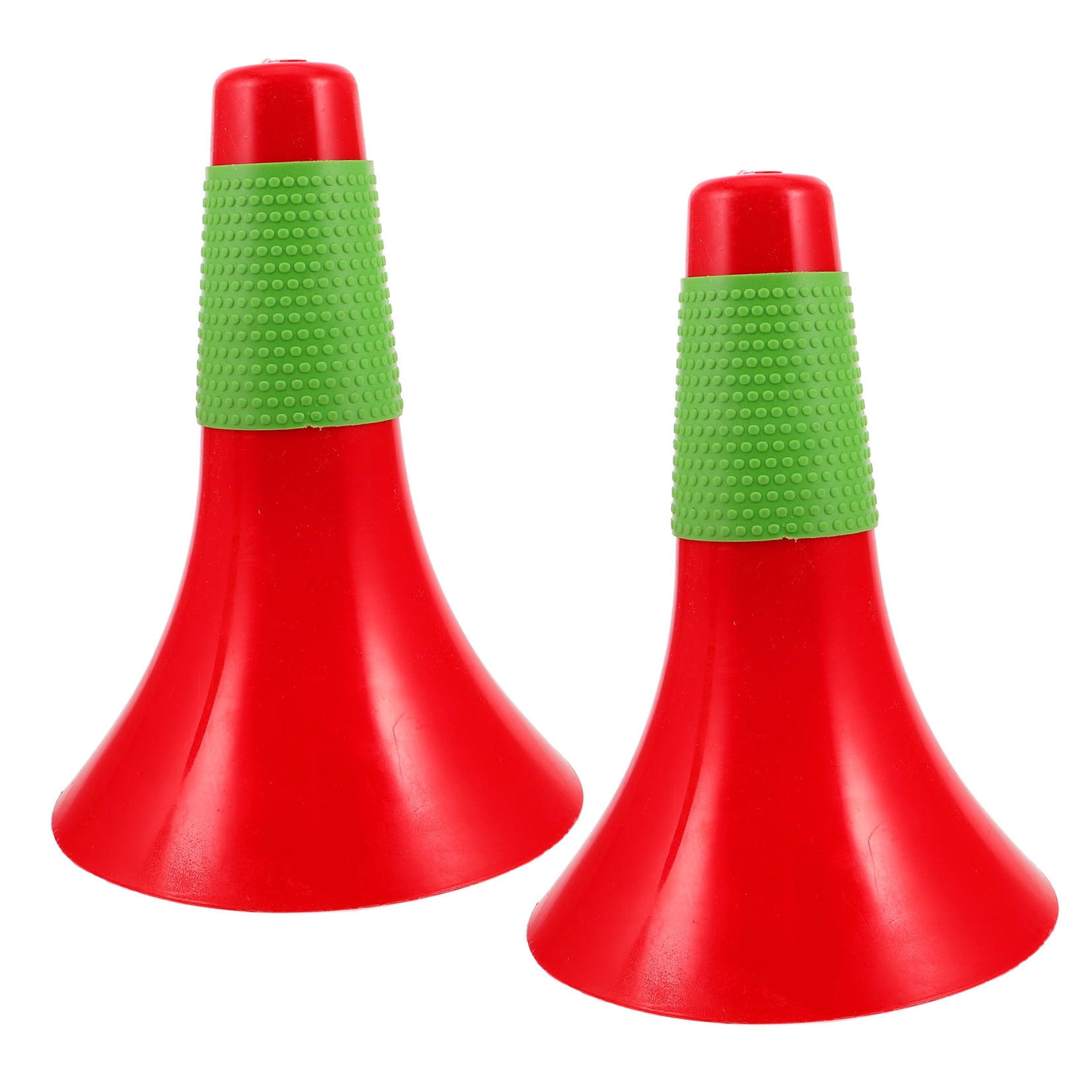 OUNONA 2-Pack Red Football Training Cones for Agility Drills, Sports Practice, Field Markers, Soccer and Football Training