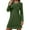 Green, variant on Helii Solid Color Nightgowns for Women Crewneck Long Sleeve Sleepshirt Soft Comfy Dressy Pajamas Casual Sleepwear Sky Blue M