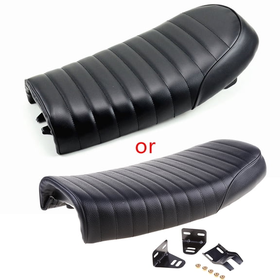Huhudde Motorcycle Cafe Racer Flat for Seat Vintage Comfortable Hump Saddle Cushion for