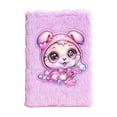 thumbnail image 2 of Bcylexb Plush Journal Notebook, Fluffy Fuzzy Soft Cover Journal With Cute Cartoon Animal Designs for Students Teens Gift Writing Stationery, 2 of 6