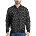 thumbnail image 3 of Chaquetas con estampado de plumas bohemias para hombre, sudadera de manga larga con estampado 3D retro, chaqueta bomber de calle de gran tamaño con cremallera, 3 of 5