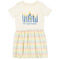 thumbnail image 3 of Inktastic Peace Light Hanukkah Girls Toddler Dress, 3 of 5
