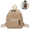 Khaki, variant on Backpack For School Soft Plush Casual Small Daypack Cute Fluffy Plush Lightweight Fashion Backpack for Daily Travel School
