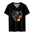 thumbnail image 4 of Women's T Shirt Short Sleeve Top Daily Tunic Blouse Graphic Blouse Casual Basic Tee, 4 of 5