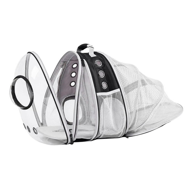 TISHITA Transporteur pour Chat Extensible, Sac de Transport en Dôme Transparent pour Petit Chien
