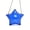 Deep Blue, variant on Star Shaped PVC Evening Clutch Purse Shoulder Crossbody Bag For Women Prom Event