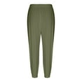 thumbnail image 7 of ZMHEGW Women Summer High Waisted Pants Wide Leg Long Pant Trousers with Pocket Comfy Casual Women's Loose Pants, 7 of 7