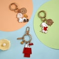 thumbnail image 4 of YE Cartoon Snoopy Keychain Bag Pendant Cute Metal Car Key Chain Decoration Key Ring Couple Pendant Birthday Gift Keyring Kawaii, 4 of 5