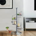 thumbnail image 1 of facefd Multi Tier Wood Flower Rack Plant Stand Holder Bonsai Shelf Home Garden, 1 of 8