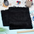 thumbnail image 4 of 39.37 Inch Black Fur Fabric 11.81 Inch Soft Plush Fabric Sewing Crafts Materials, 4 of 9