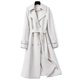 thumbnail image 4 of Jwl-gabardina para Mujer otoño nuevo liso doble botonadura manga larga cortavientos Mujer prendas de vestir exteriores elegante Gabardina Mujer 4xl, 4 of 5
