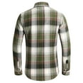 thumbnail image 3 of Felirenzacia George Men and Big Men's Classic Plaid Cotton Shirt, Double Pocket Tartan Long Sleeve Fitted Dress Shirt for Daily Workwear,Green,3XL, 3 of 6